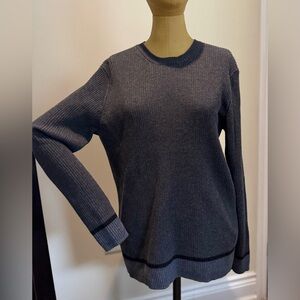 CLUB MONACO 100% Merino Wool Charcoal Knit Pullover (L)